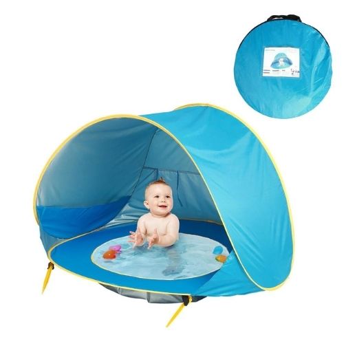 Tienda de Playa para Bebé con Protección UV - Piscina Portátil