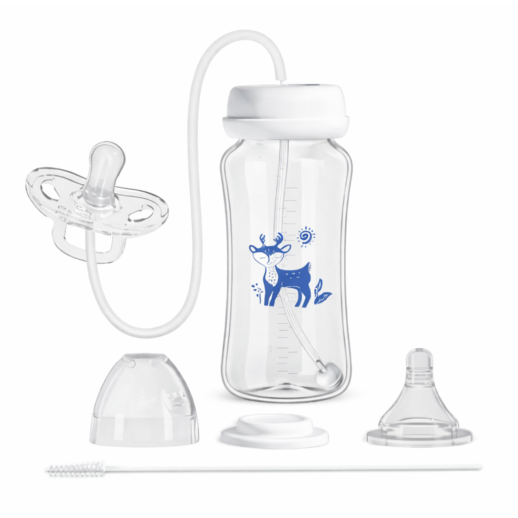 Biberón 3 en 1 Antigravedad 300ml - Manos Libres